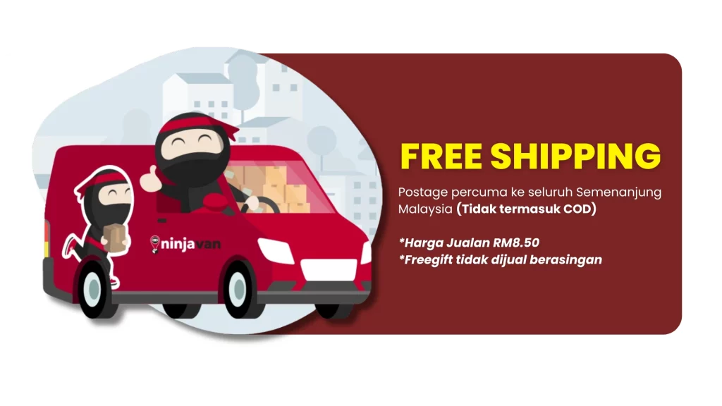 Penghantaran percuma Synovil ke seluruh Semenanjung Malaysia tanpa caj tambahan (kecuali COD)